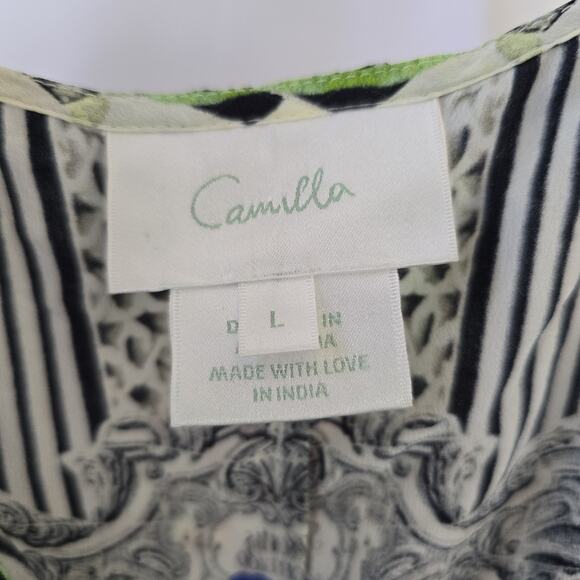 Camilla Franks Meet Me Here Short Wrap Frill Dress Size L - Picture 9 of 14